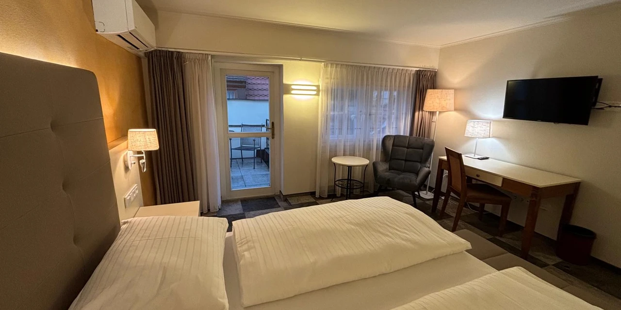 Dvoulůžkový pokoj Deluxe s terasou