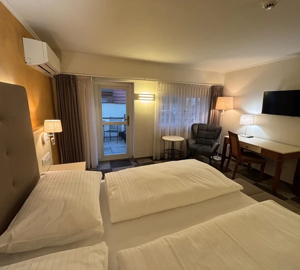 Dvoulůžkový pokoj Deluxe s terasou